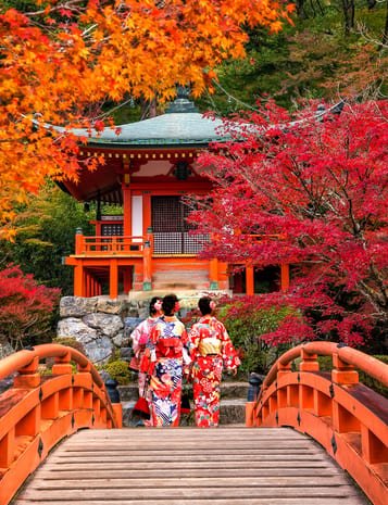 kyoto daigo ji temple in the autumn in japan
